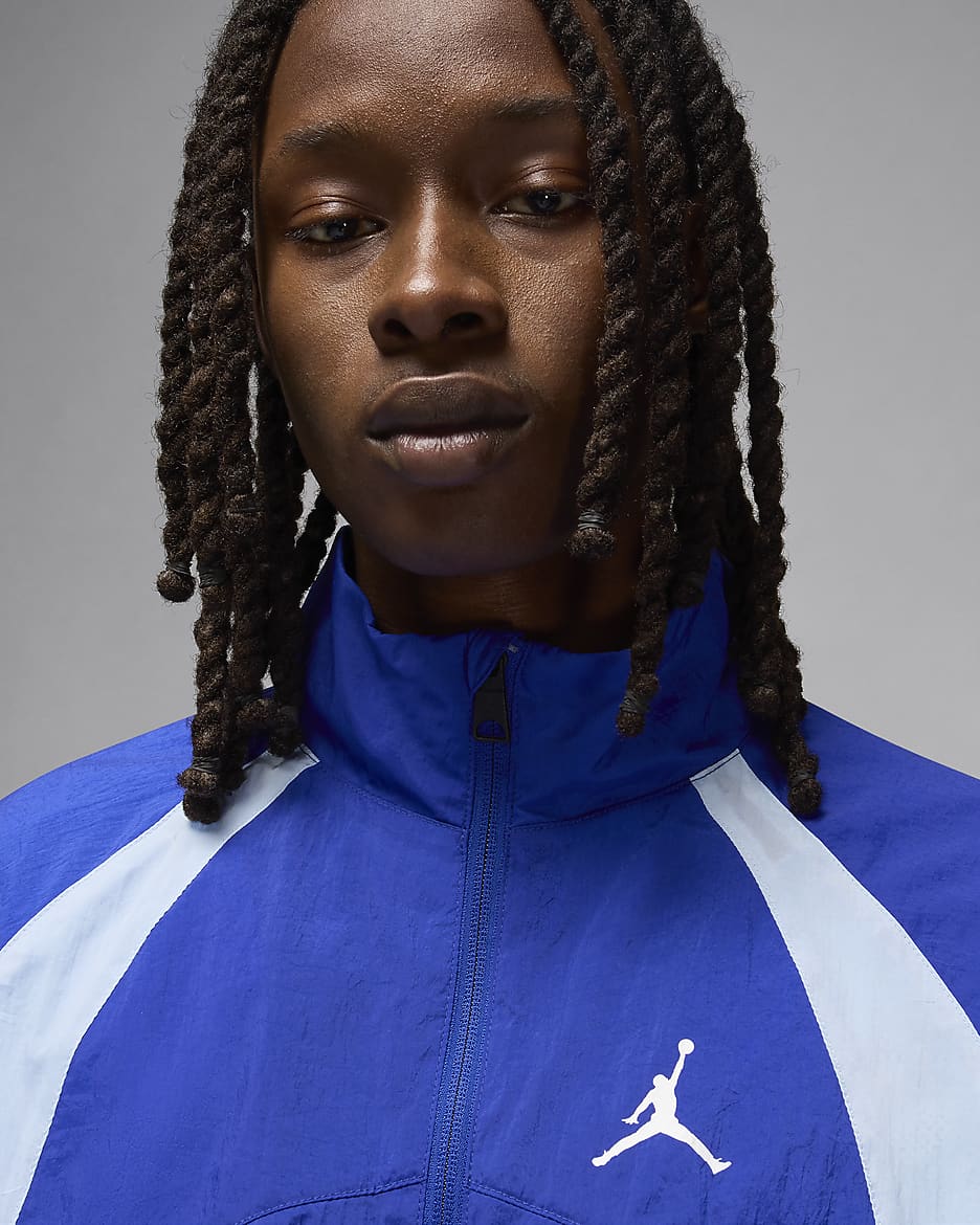 Blue and white jordan jacket sales
